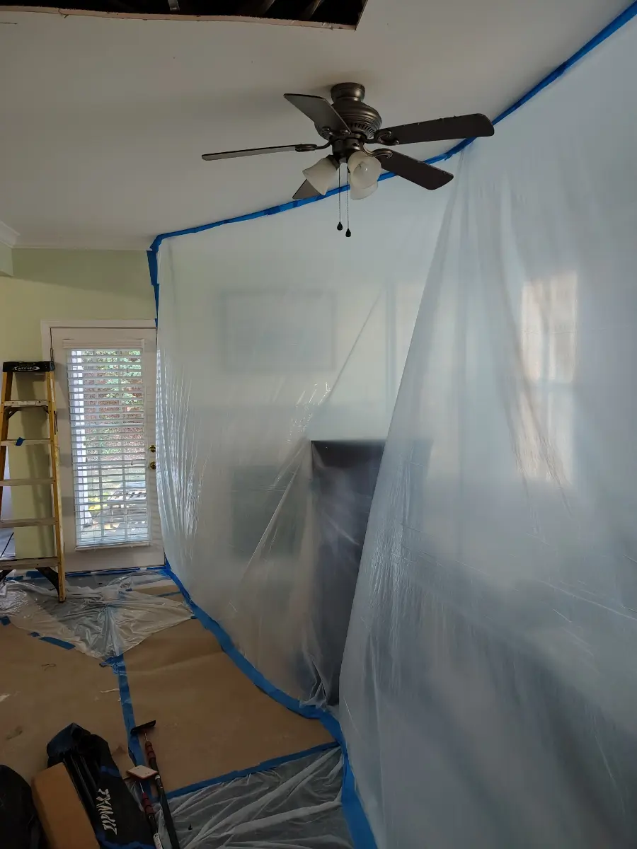 Commercial property ceiling damage restoration